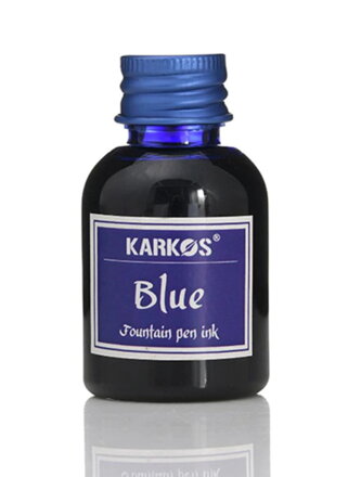 Atrament do plniaceho pera Karkos Modrý 30ml