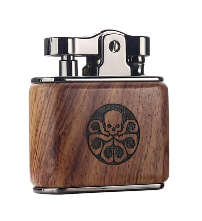 Benzínový zapaľovač Walnut Octopus