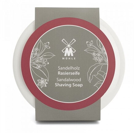 Mühle Mydlo na holenie Sandalwood v porcelánovej miske 65g
