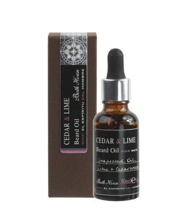 Olej na bradu Bathhouse Cedar & Lime 30ml