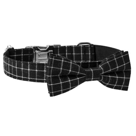 Psí obojok s motýlikom AM299 čierny