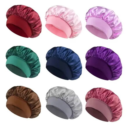 Saténová spacia čiapka AM1002