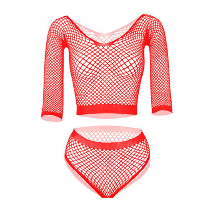 Bodystocking Set 01 Red 