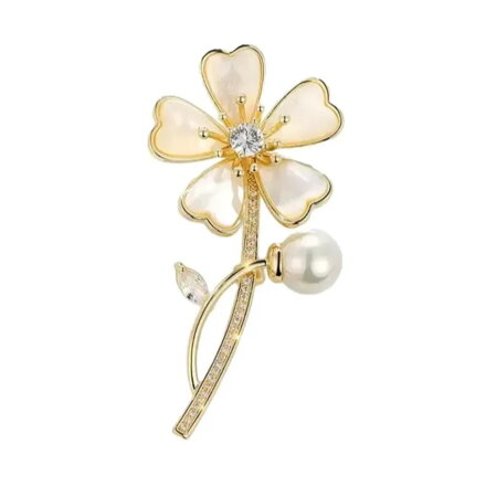 Brošňa Gold Flower AM304