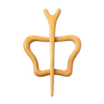 Brošňa Wooden Butterfly