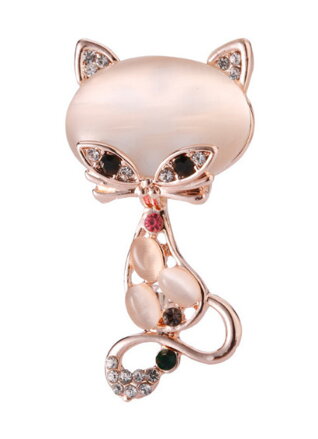 Brošňa Mačička 24351P ružova