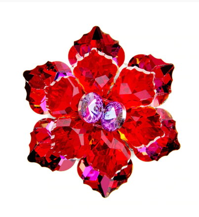 Brošňa Flower BM734 Red