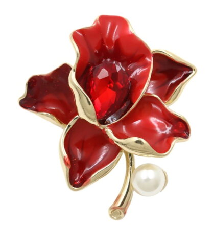 Miranda Brošňa Flower BP0029 červená