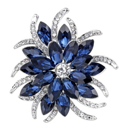Brošňa Miranda Blue Flower K440