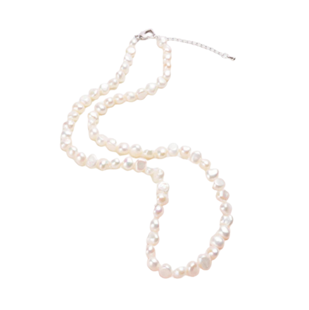 Náhrdelník z riečnych perál GD506 White