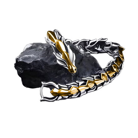 Náramok Dragon Silver-gold