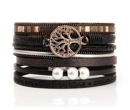 Náramok Miranda Trendy Strom Života Black