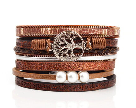 Náramok Miranda Trendy Strom Života Brown