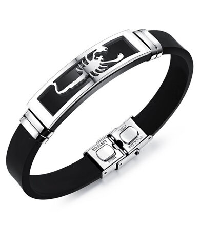 Náramok Miranda so znamením Škorpióna Silver ♏