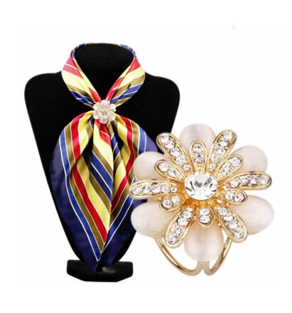 Spona na šatku Miranda Flower SNF23