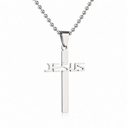 Nerezový krížik Jesus 