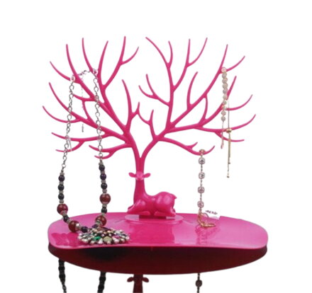 Stojanček na šperky Jeleň 9034 Dark Pink
