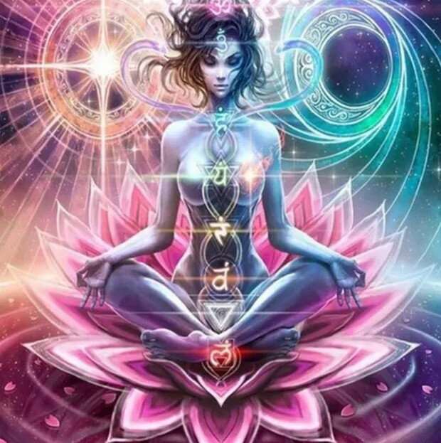 Diamantový obrázok Meditácia Diamantový obrázok Meditácia
