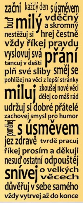 Začni každý deň - dekorácie na stenu Začni každý deň - dekorácie na stenu