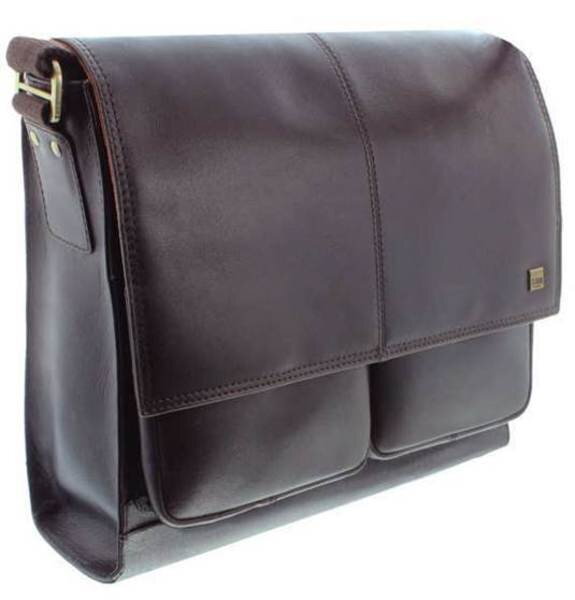 Kožená klopová taška Storm Islington hnedá