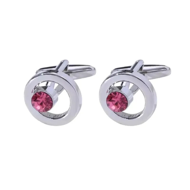 Manžetové gombíky Miranda s kryštálom MK500 Pink