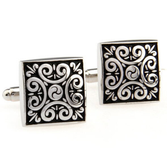 Manžetové gombíky Miranda Ornament Black Manžetové gombíky Miranda Ornament Black