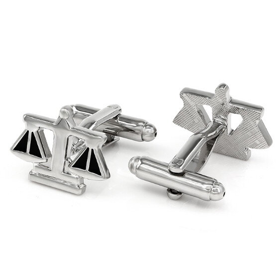 Manžetové gombíky Váhy Silver ♎ Manžetové gombíky Váhy Silver ♎