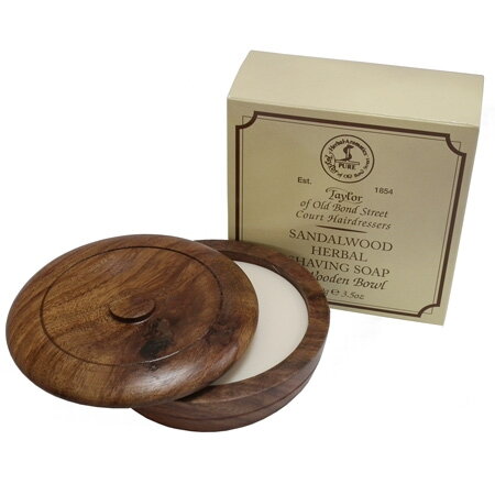 Taylor of Old Bond Street Sandalwood mydlo na holenie s miskou 100 g Taylor of Old Bond Street Sandalwood mydlo na holenie s miskou 100 g