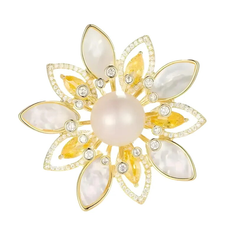 Brošňa Gold Flower AM647 Brošňa Gold Flower AM647