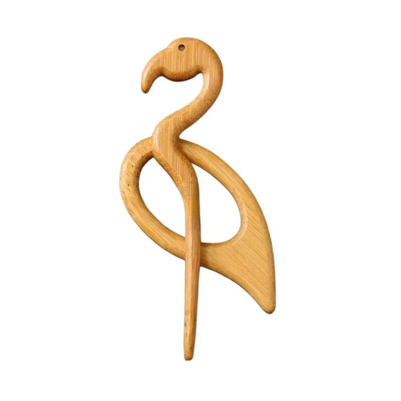 Brošňa Wooden Plameniak