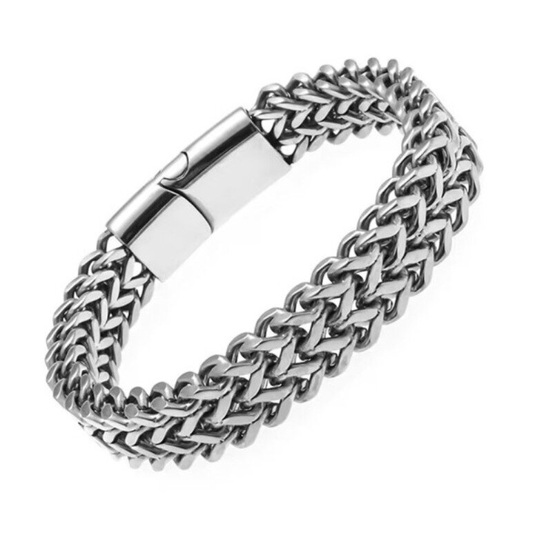 Náramok z nerezovej oceli AM428 Silver