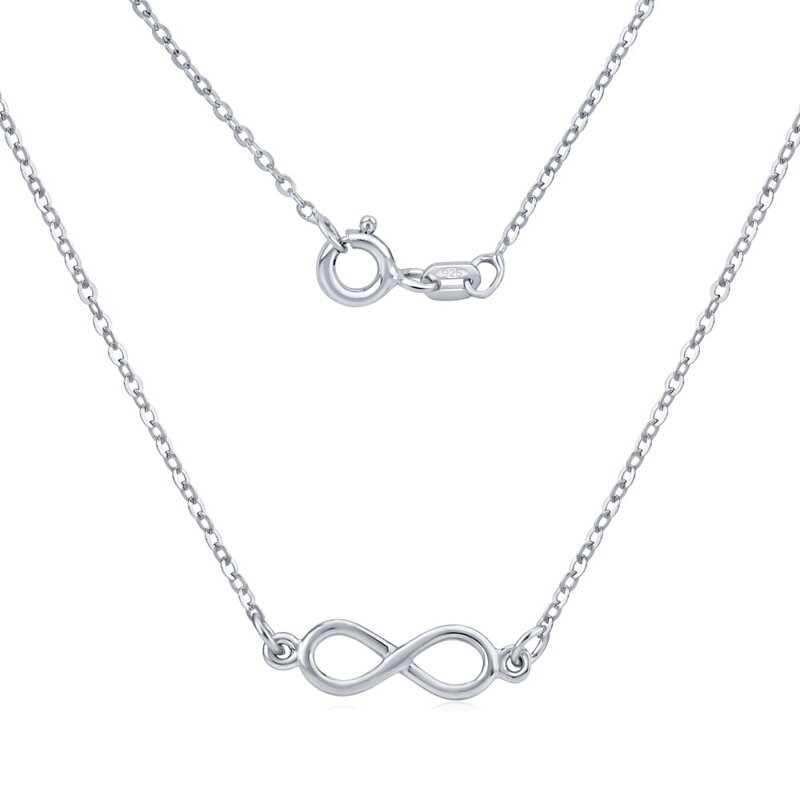 Silvego Strieborný náhrdelník Infinity SMJN023WJ4 Silvego Strieborný náhrdelník Infinity SMJN023WJ4