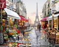 Maľovanie podľa čísiel Procházka Parížom