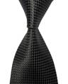 Čierná kravata s bodkami SK6015