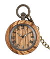 Vreckové hodinky Antique Wooden Watch KW2030